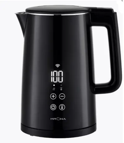 Чайник Krona Digitaler Black (двойные стенки, LED дисплей)