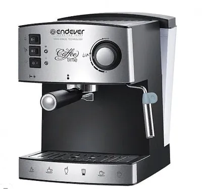 Кофеварка Endever COSTA-1060, рожковая, 1000Вт, 20бар