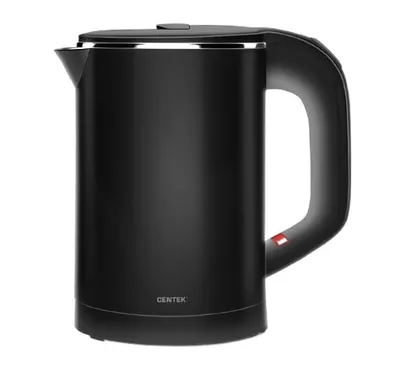 Чайник Centek CT-0006, 0.6л, черный, металл, двойные стенки