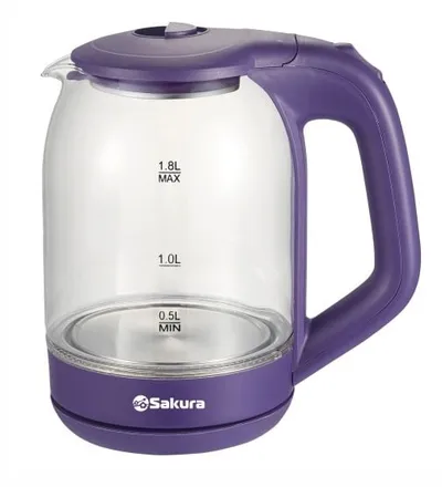 Чайник Sakura SA-2736V, 1.8 л, стекло