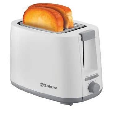 Тостер Sakura SA-7612W Elegant белый, 750 Вт, 2 слота