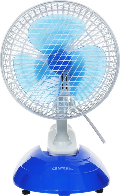 Вентилятор CENTEK CT-5003 blue, настольный, 20 Вт, 2 скорости, 15 см