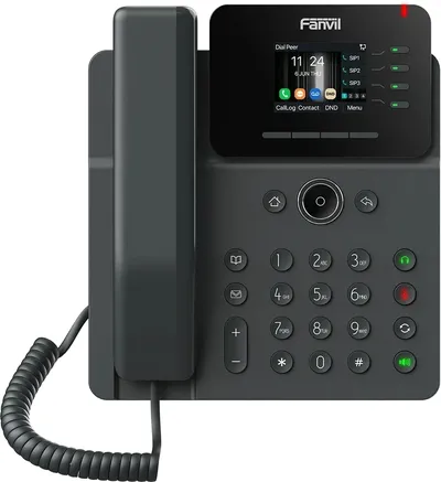 SIP-телефон Fanvil V61W, 4 линии, 2.4" цветной экран, PoE, Wi-Fi 6, BT 5.4
