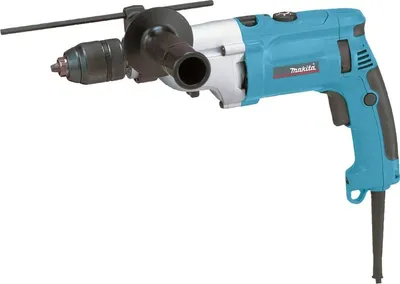 Дрель ударная Makita HP2071F, 1010Вт, патрон 13мм, 2 скорости, кейс