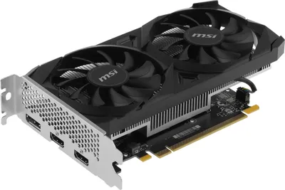 Видеокарта MSI PCI-E 4.0 RTX 3050 VENTUS 2X E 6G OC NVIDIA GeForce RTX 3050 6Gb 96bit GDDR6 1492/14000 HDMIx2 DPx1 HDCP Ret [RTX 3050 VENTUS 2X E 6G OC]