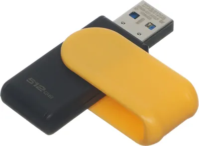 Флешка USB Kingston DataTraveler Exodia S (DTXS/512), 512Gb, USB 3.2 Gen 1, R/W 150/60, желтый/черный