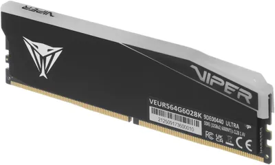 Оперативная память Patriot VEUR564G6028K, DDR5, 2×32ГБ, 6000МГц, CL28