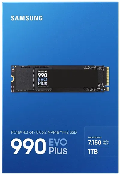 SSD Samsung MZ-V9S1T0BW, 990 EVO PLUS, 1TB, M.2 PCIe 4.0/5.0 NVMe