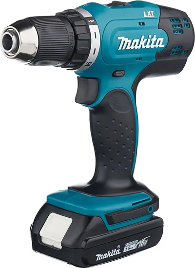 Дрель-шуруповерт Makita DDF453SYE, 18В, 2×1.5Ач Li-Ion, быстрозажимной патрон