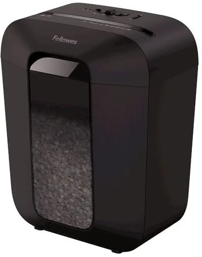 <097513> Уничтожитель бумаги Fellowes PowerShred LX50 (секр.P-4, перекрестный, 9 листов, 17 литров, скрепки/скобы/пл.карты) [FS-44060]