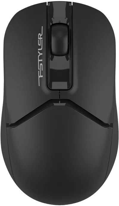 Мышь беспроводная A4Tech Fstyler FB12S black (оптическая, silent, BT/Radio, USB, 2but, 1200dpi)(FB12S USB BLACK)