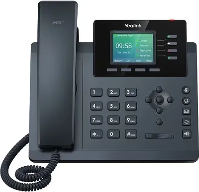 SIP-телефон Yealink SIP-T34W, 4 аккаунта, Wi-Fi, PoE, GigE