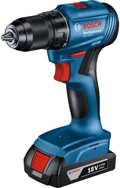Дрель-шуруповерт Bosch 06019K3001, аккумуляторная, GSR 185-LI