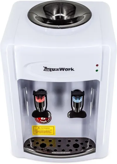 Кулер для воды Aqua Work 0.7-TDR, верхняя загрузка, нагрев 95 °С, охлаждение 12 °С, бело-черный