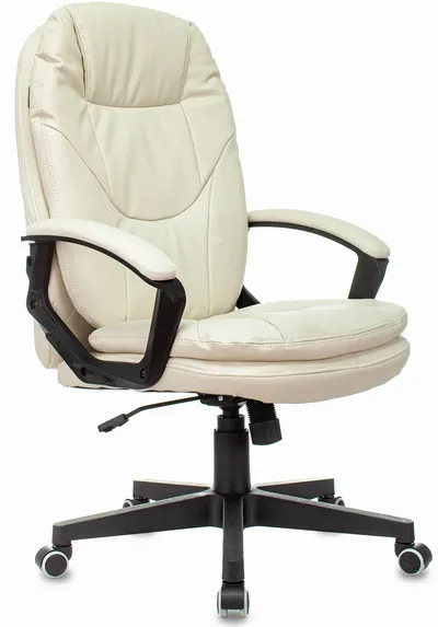 Кресло руководителя Бюрократ CH-868N/WHITE, экокожа, слоновая кость