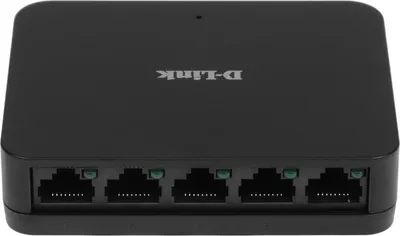 Коммутатор Неуправляемый D-Link - DGS-1005A/G1A, Layer 1, 5-1GbE, настольный, чёрный, DGS-1005A/G1A