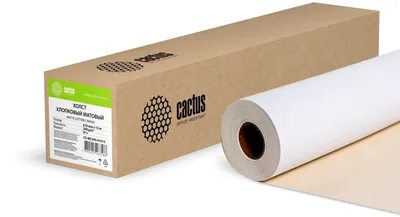 Холст Cactus CS-MC340-61015, 610мм×15м, 340г/м², хлопок