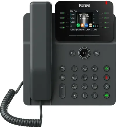 SIP-Телефон Fanvil V62W (Замена X303W), 12 SIP-акк., 2,8", 320x240 Цвет. экран, POE, БП в комп., 2x1 Gbps, Wi-Fi 6, BT 5.4