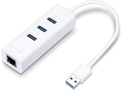 USB-хаб TP-Link UE330, USB 3.0, 3 порта + Gigabit Ethernet