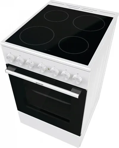 Электрическая плита Gorenje GEC5B42WG, стеклокерамика, белый