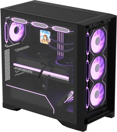 Корпус Formula AIR POWER G8 FLOE BLACK, ATX, 6x120/2x140 мм, 2xUSB3.0