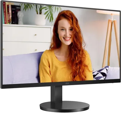 Монитор 27" AOC U27B3AF IPS 3840x2160, 60 Гц, 4 мс, 16:9, 350 кд/м², DP 1.4, HDMI 2.0, 3.5 Jack, Adaptive-Sync, HDR10, динамики (2x2 Вт), черный