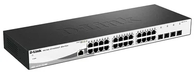 Коммутатор D-Link DGS-1210-28/ME/A2B, управляемый L2, 24×1GbE, 4×SFP