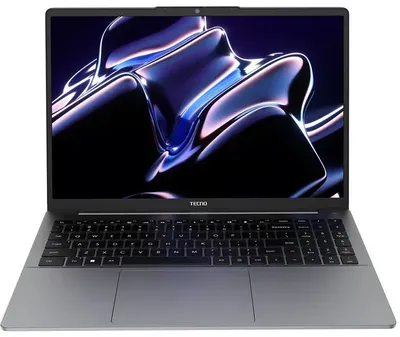Ноутбук Tecno MegaBook K16SDA - 16", 1920x1200 (WUXGA), 320-nit, AMD Ryzen 5 7430U 2300MHz, DDR4 16 ГБ, SSD 1 ТБ, AMD Radeon, Bluetooth, Wi-Fi, FPR, 6 060mAh, серый, Windows 11 Home 64, 71005000262