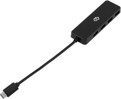 USB-хаб Digma DHUB-4USB-C-2.0, USB-C, 4×USB-A 2.0