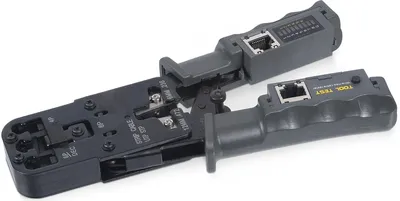 Инструмент обжимной Cabeus HT-2010NT, 3-в-1, RJ-45/RJ-11/12, с тестером
