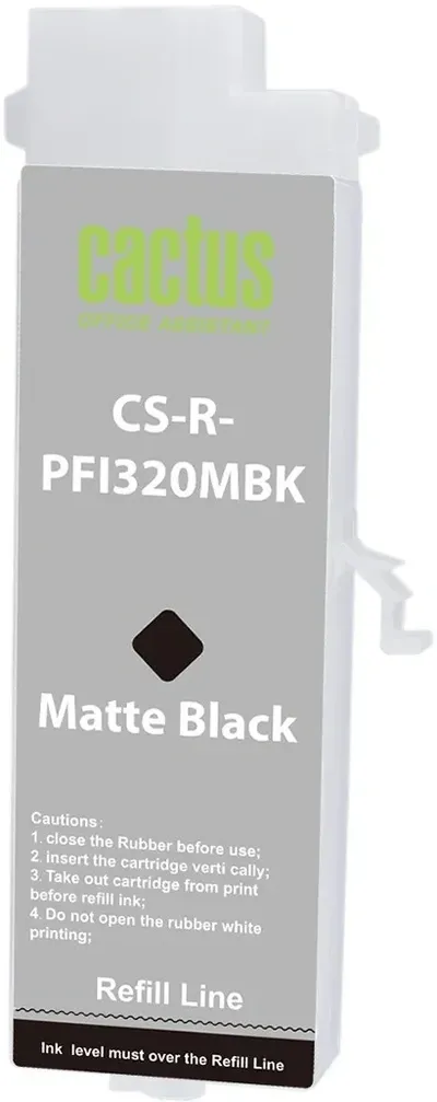 Картридж Cactus CS-R-PFI320MBK, PFI-320 черный матовый, 260мл