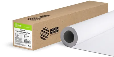 Рулон бумаги CACTUS CS-PC140-61030, A1, 610мм×30м, матовый, 140 г/м²