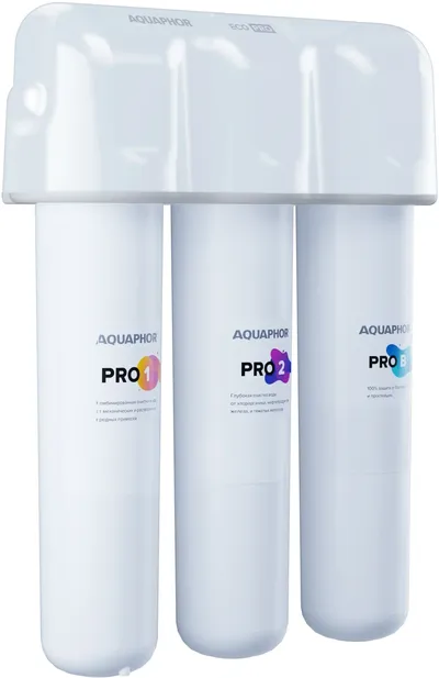 Водоочиститель Аквафор 212503, Кристалл ECO Pro, 3 ступени, под мойку