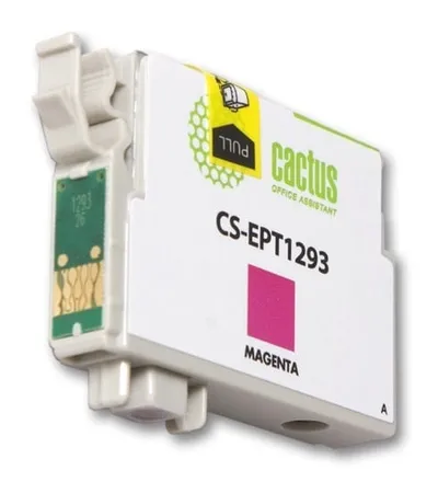 Картридж струйный Cactus CS-EPT1293, пурпурный, 10мл, для Epson