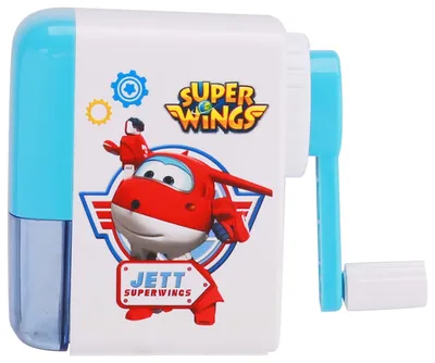 Точилка механическая Deli ER10409 Super Wings, 1 отверстие, пластик