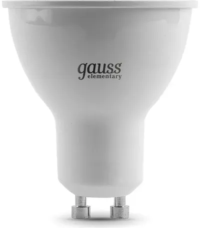 Лампа светодиодная Gauss Elementary 13631 11Вт цок.:GU10 софит 180B 6500K  св.свеч.бел.хол. MR16 (упак.:1шт)