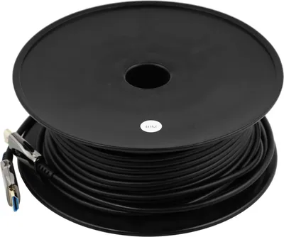 Шнур HDMI "шт" - HDMI "шт" 8K/60Гц, 4K/144Гц HDMI 2.1 AOC (Active Optical Cable) металл "позолоченный" 40.0м