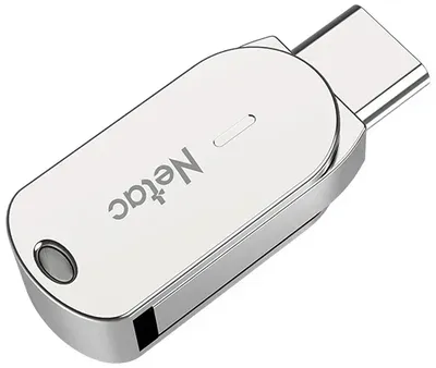 USB накопитель Netac - U785C, USB Type C / USB Type A (USB 3.2 Gen 1), 32 ГБ, OTG USB Type C, цвет серый, NT03U785C-032G-32PN