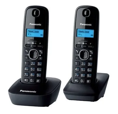 KX-TG1612RUH - Радиотелефон PANASONIC KX-TG1612 (RUH), Дополнительная трубка в комплекте, АОН, Caller ID (журнал на 50 вызовов), Русскоязычное меню, 12 мелодий звонка, Серый