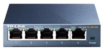 Коммутатор TP-LINK TL-SG105, 5×1GbE, настольный