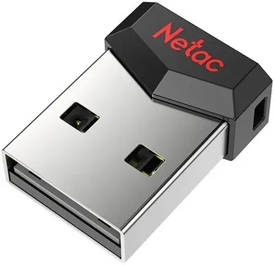 Флеш накопитель 8Gb USB 2.0 Netac UM81 NT03UM81N-008G-20BK, черный/красный (NT03UM81N-008G-20BK)