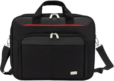 Сумка для ноутбука Digma HC212BKR, 15.6", черный/красный