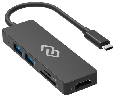 Док-станция Digma - DS-920, USB Type C, 1-HDMI, 2-USB3.0 Type A, цвет серый, DS-920