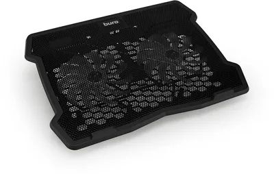 Подставка для ноутбука BURO BU-LCP150-B212, 15", с вентилятором, USB, черный