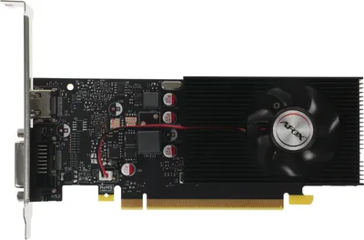 Видеокарта AFOX NVIDIA - GeForce GT 1030, PCI-E 3.0, GDDR5 2GB 64bit, 1x DVI-D, 1x HDMI, max 4096 x 2160 (4K), 30Вт, 170мм, AF1030-2048D5L7