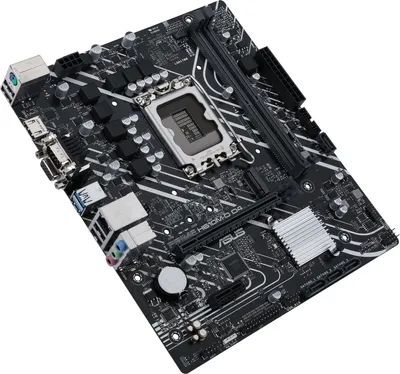 Материнская плата Asus - PRIME H610M-D D4, mATX, Intel H610, 1xLGA 1700, 2xDDR4 до 64ГБ, 1x1GbE, audio, M.2, COM, VGA, HDMI, 1xPS/2, 4xSATA, 4xUSB2.0, 2xUSB3.2, PRIME H610M-D D4