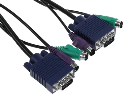 KVM-кабель D-Link - DKVM-CB3, D-Sub (Male) + 2xPS/2 (Male) - D-Sub (Male) + 2xPS/2 (Male), 3 м, DKVM-CB3/A3A
