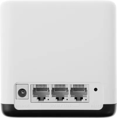 Беспроводной маршрутизатор Mercusys - Halo H50G, 2.4 ГГц, 1300Мб/с, IEEE 802.11 a/b/g/n/ac, 2x RJ-45, 1 Гб/с, Mesh (2-pack), Белый, HALO H50G(2-PACK)