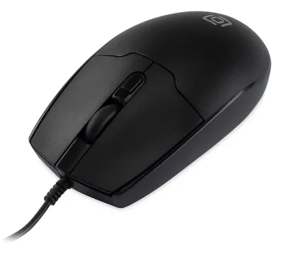Мышь проводная OKLICK 147M черный (USB, 2000dpi, 4but) (1454525)