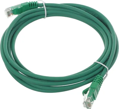 Патч-корд Suprlan 10-0159, UTP Cat.5e, 3м, LSZH, зеленый